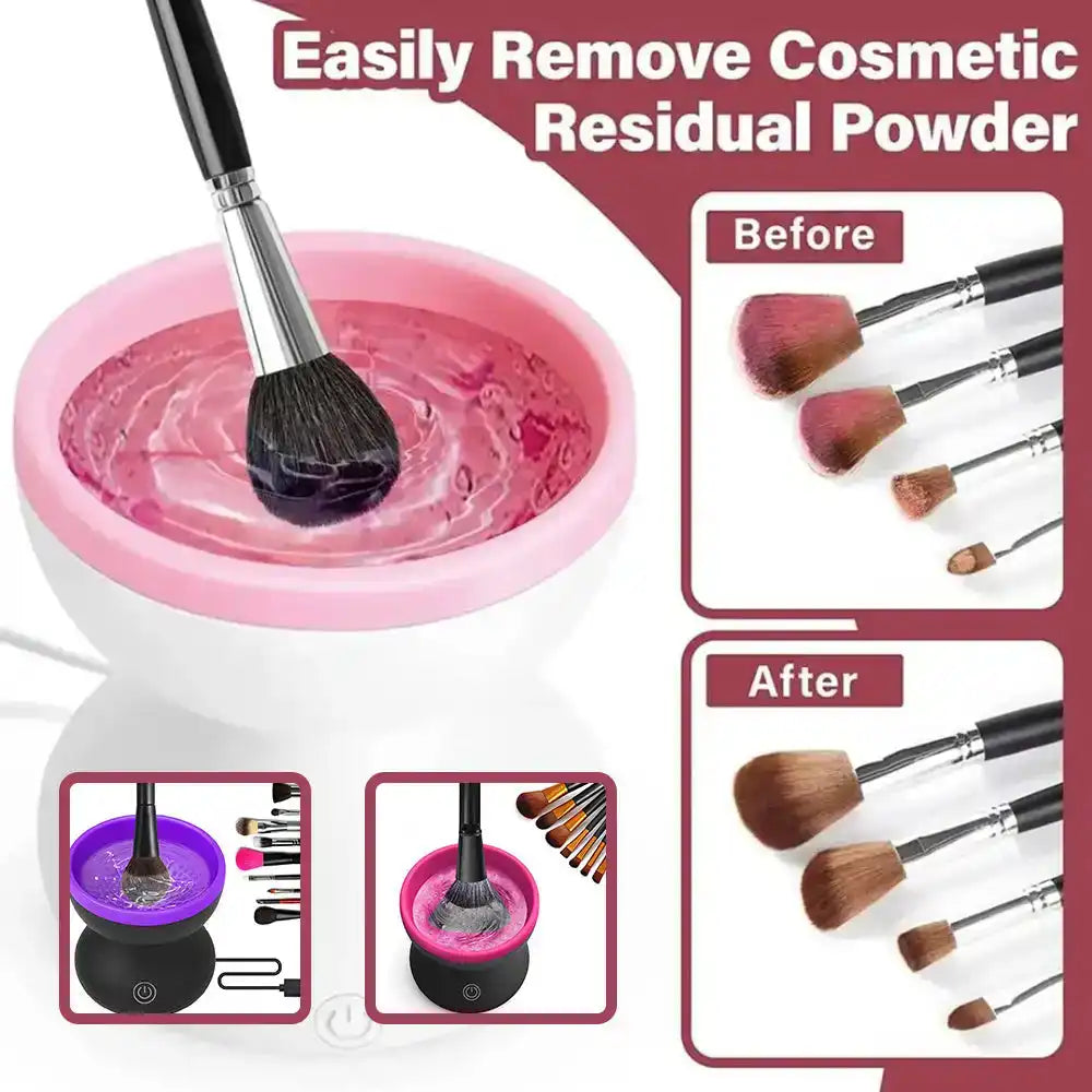 GlowWash Pro spinning makeup brush in silicone bowl – G8G
