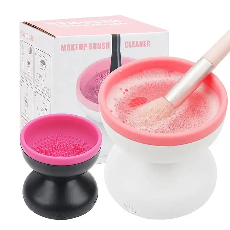 Makeup brush cleaner USB-powered – waterproof design