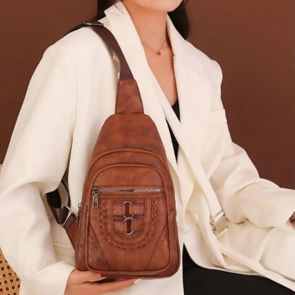 Back view of anti-theft chest sling for men and women – G8G