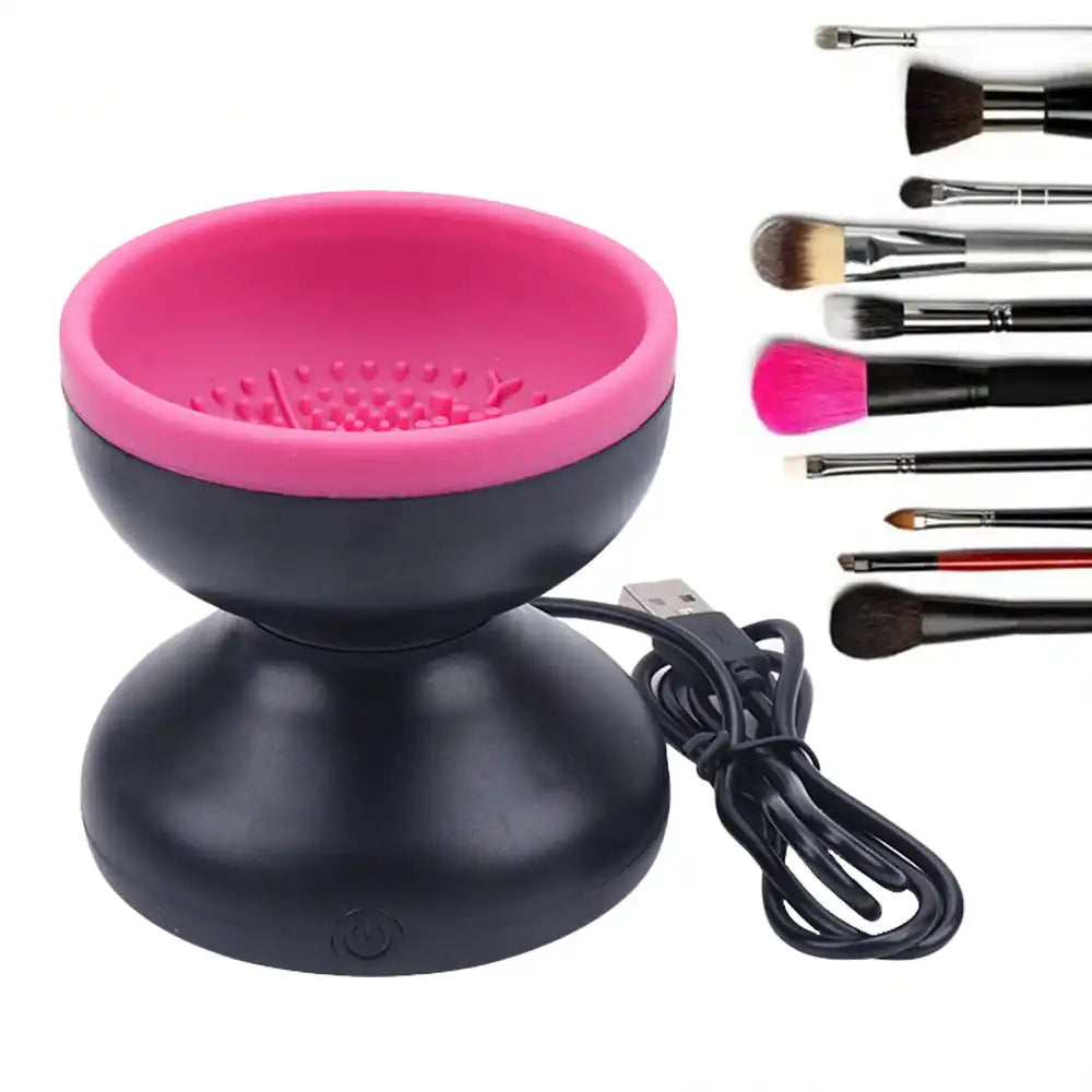 Electric brush washer with one-button control – GlowWash Pro