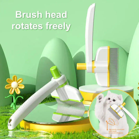 Magic Groomer brush with eject button