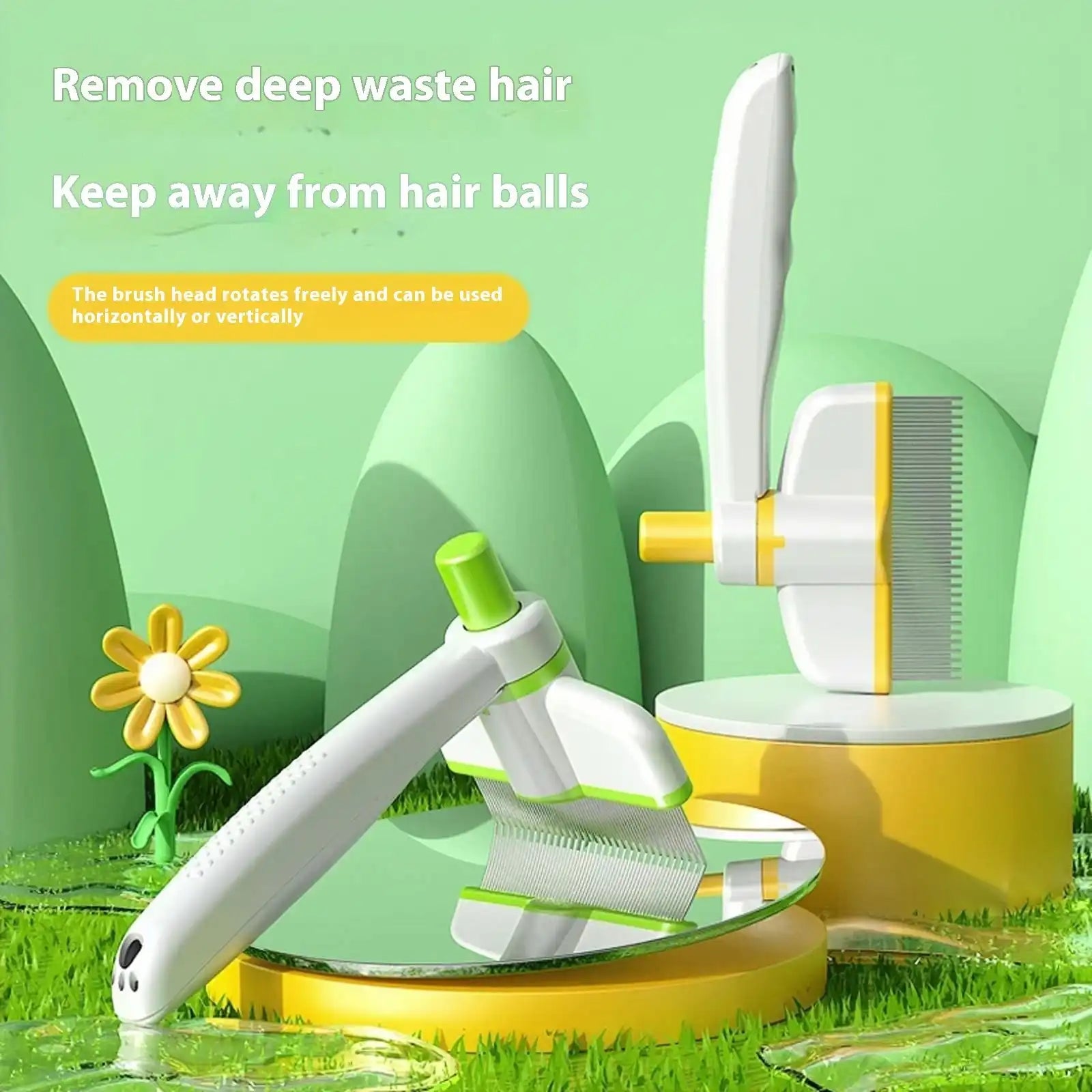 Demonstration of hair release button